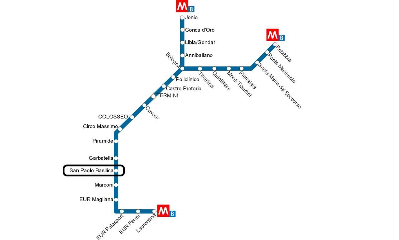 Casa Giustiniano - Metro San Paolo Leilighet Roma Eksteriør bilde